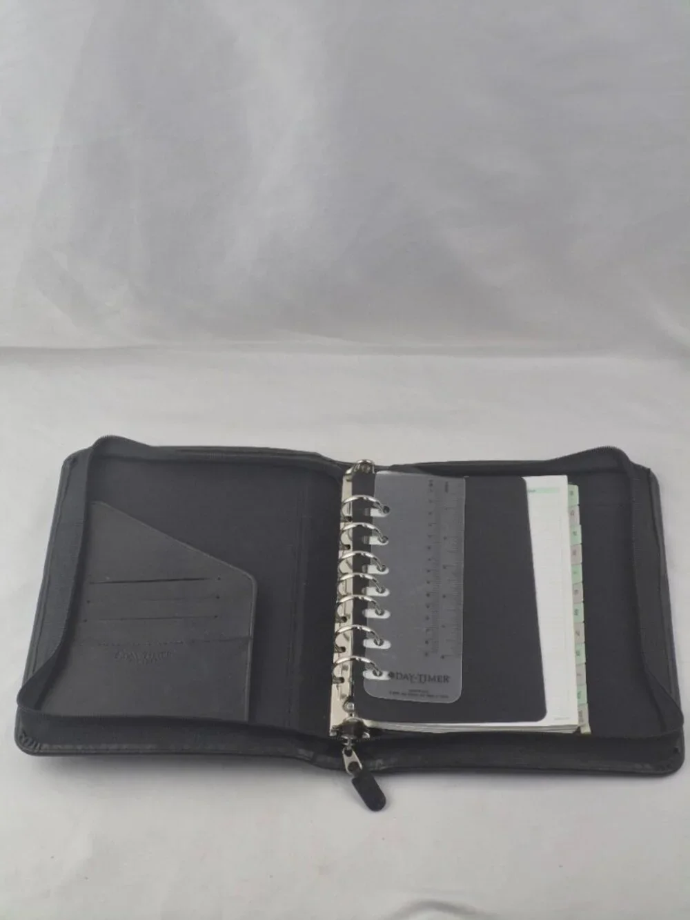 Vintage Day Timer Planner 7 Ring Wrap Around Zipper Top Handle Y2K Retro 90s